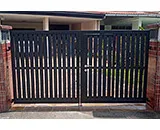 Aluminium Driveway Gate with Mild Steel Frame