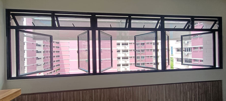 Black Frame Casement Windows