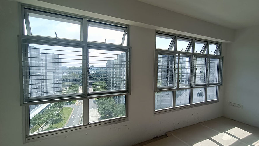 Pet Safety Grilles for Windows Center Row