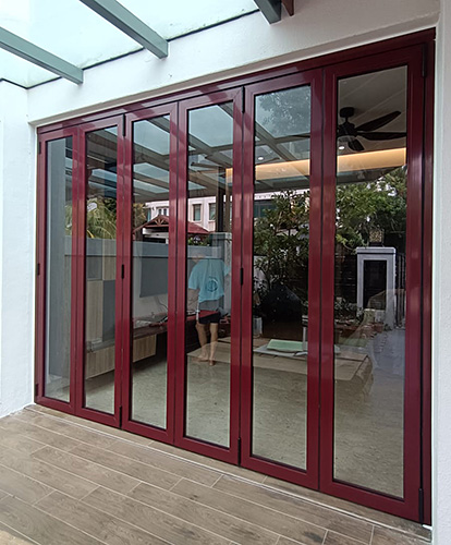 Euro Profile Folding Door Singapore for Yard & Balcony
