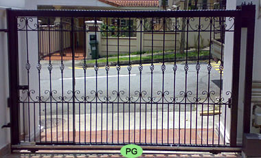 Wrought Iron Driveway Gate