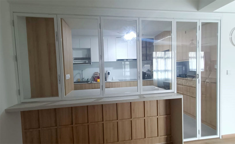 Folding Windows & Doors for Kitchen Counters