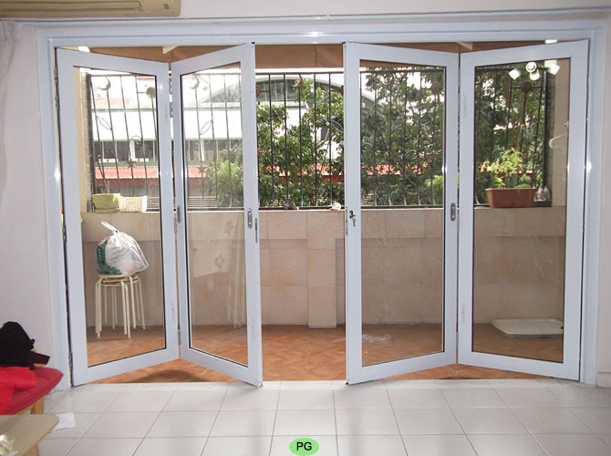 Heavy Duty Folding Glass Door for HDB Balcony