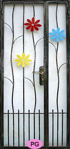 HDB main door wrought iron gate design PG1480