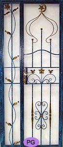 HDB main door wrought iron gate design PG20065