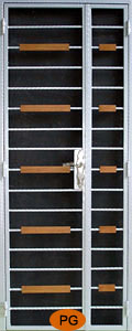 HDB main door wrought iron gate design PG20066H