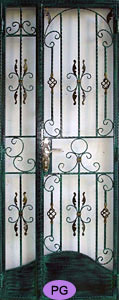 HDB main door wrought iron gate design PG20122