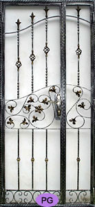 HDB main door wrought iron gate design PG20153