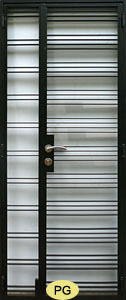 HDB main door wrought iron gate design PG20168