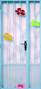 HDB main door wrought iron gate design PG20182