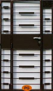 HDB main door wrought iron gate design PG20305