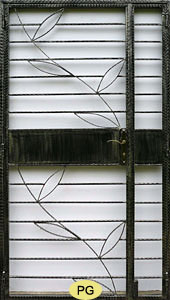HDB main door wrought iron gate design PG20338