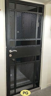 HDB main door wrought iron gate design PG20421