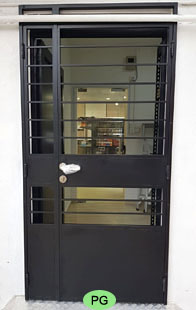 HDB main door wrought iron gate design PG20426