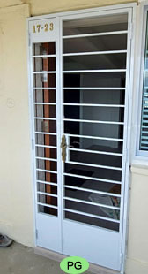 HDB main door wrought iron gate design PG20428