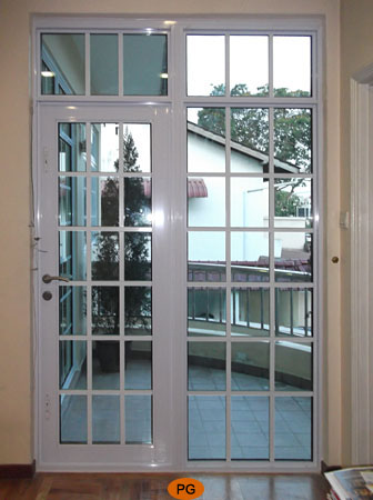 Soundproof Lattice Door at Balcony