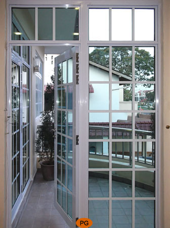 Soundproof Lattice Door at Balcony