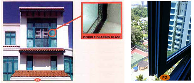 soundproof window Singapore double glazed glass system