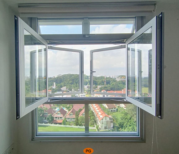 soundproof window multi point lock system for airtight sealing