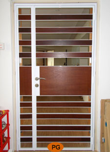 HDB main door wrought iron gate design PG20342